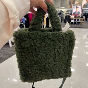 Furry Green Purse